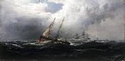 James Hamilton After a Gale Wreckers France oil painting artist